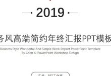 商务风高端简约时尚PPT模板-淇淇有料