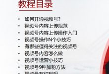 秋叶大叔：视频号入门教程pdf下载-淇淇有料